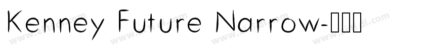Kenney Future Narrow字体转换